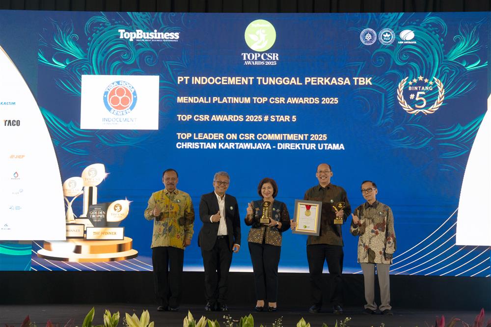 Indocement Kembali Raih Penghargaan TOP CSR Awards 2025